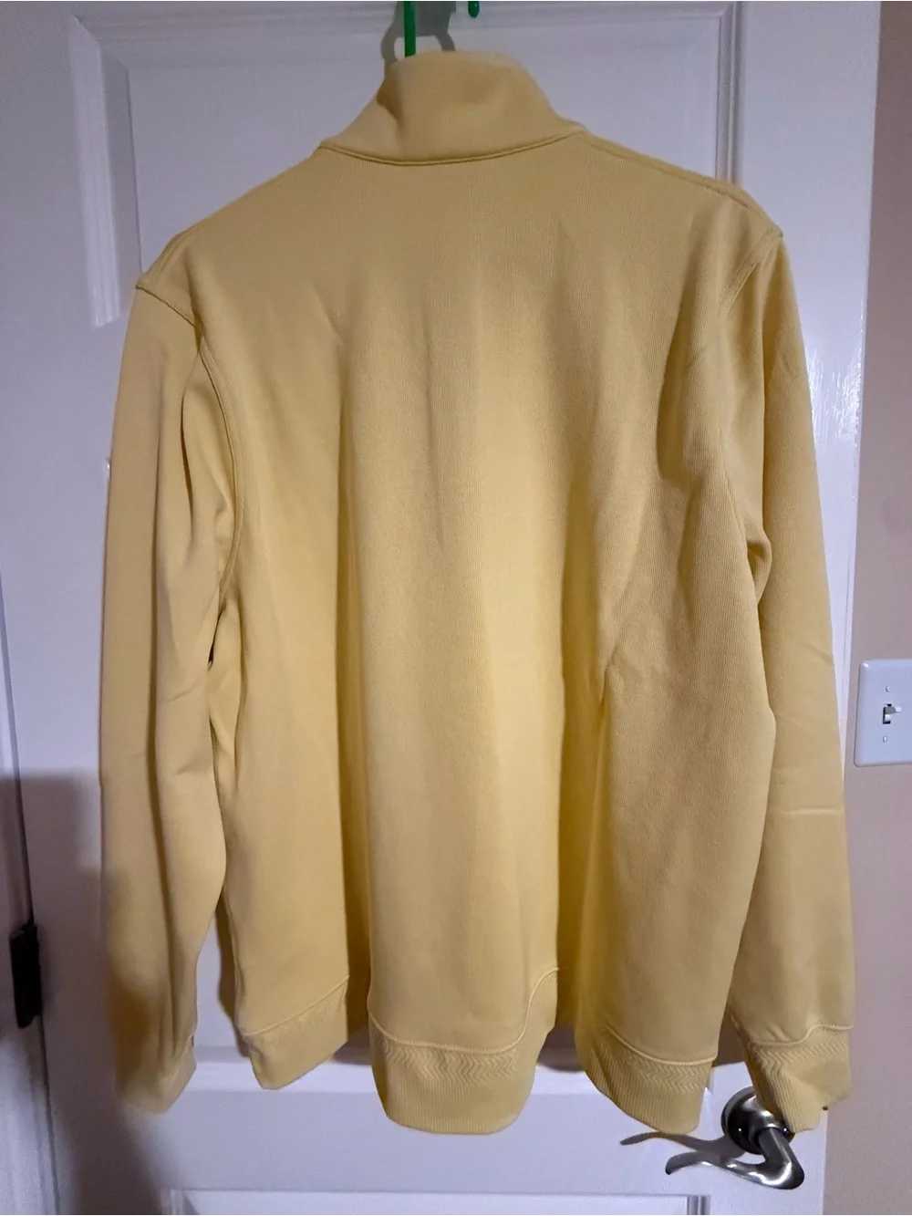 Nike Men's Yellow Quarter-Zip Sweater
